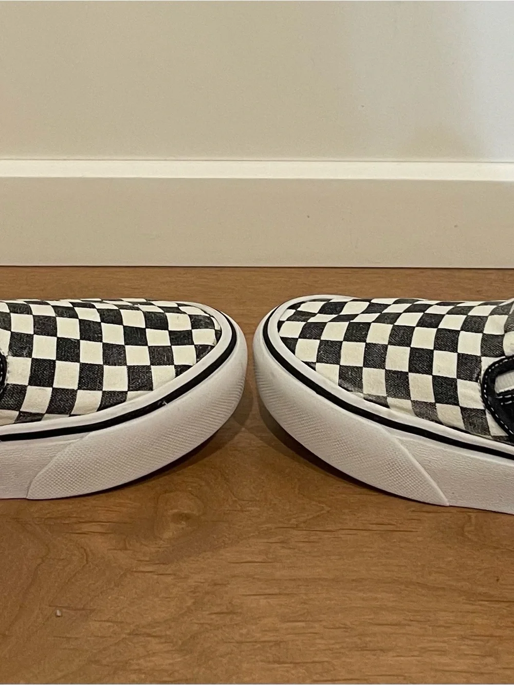 Vans Kids Checkerboard Slip-On Sneakers - Black & White
